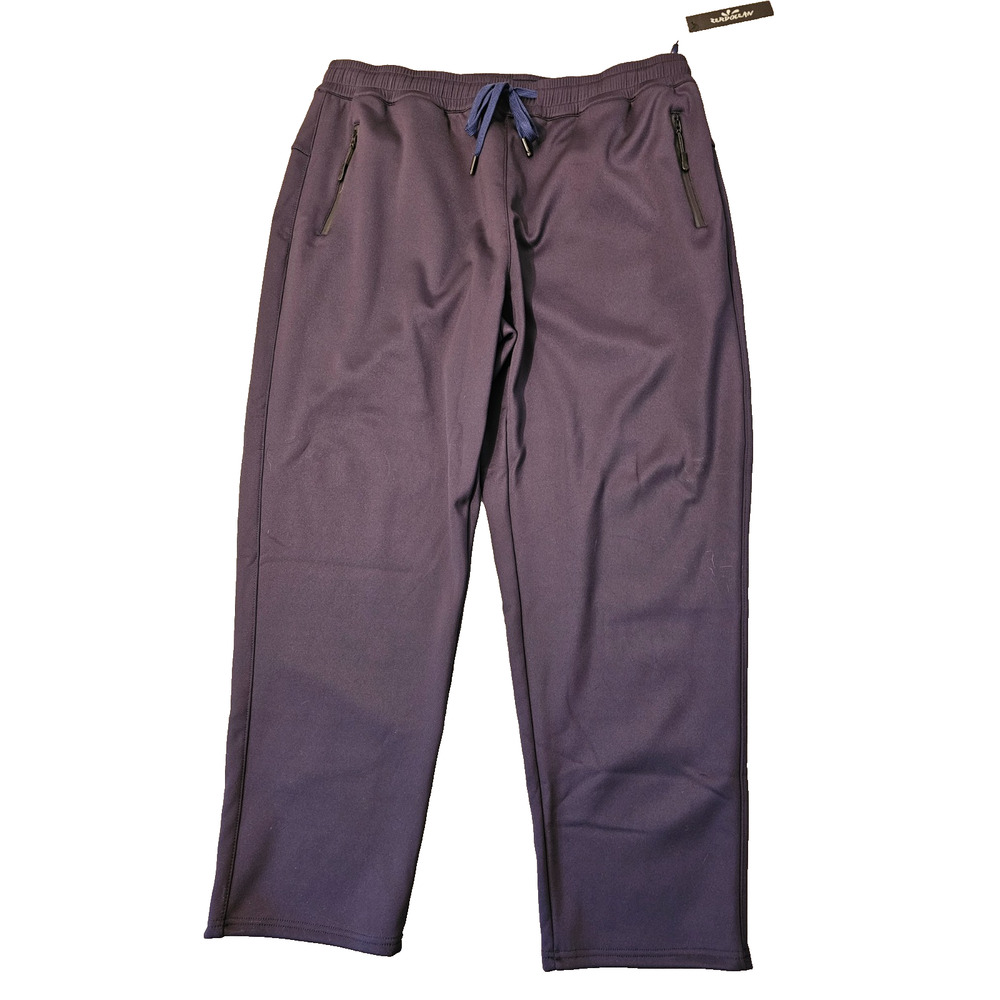 NWT ZERDOCEAN Womens Thick Navy Joggers Lounge Pants Fleece Inside Plus 2X